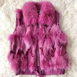 Real fur vest
